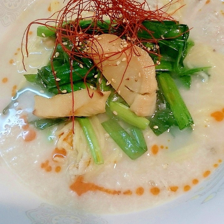 電気圧力鍋とフードプロセッサーで『鶏白湯ラーメン』